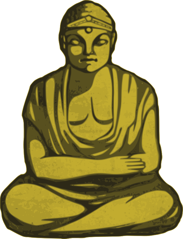 Sitting Clip Art Download - Buddhism Clipart (613x800)