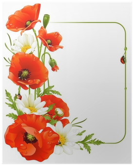 Vector Flower Frame - Wizard Of Oz Poppy Clipart (400x400)