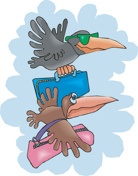 Pin Migrating Birds Clipart - Migrating Bird Cartoon (471x599)