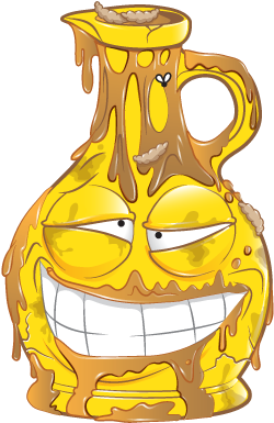 Crusty Cooking Oil - Illustration (412x406)