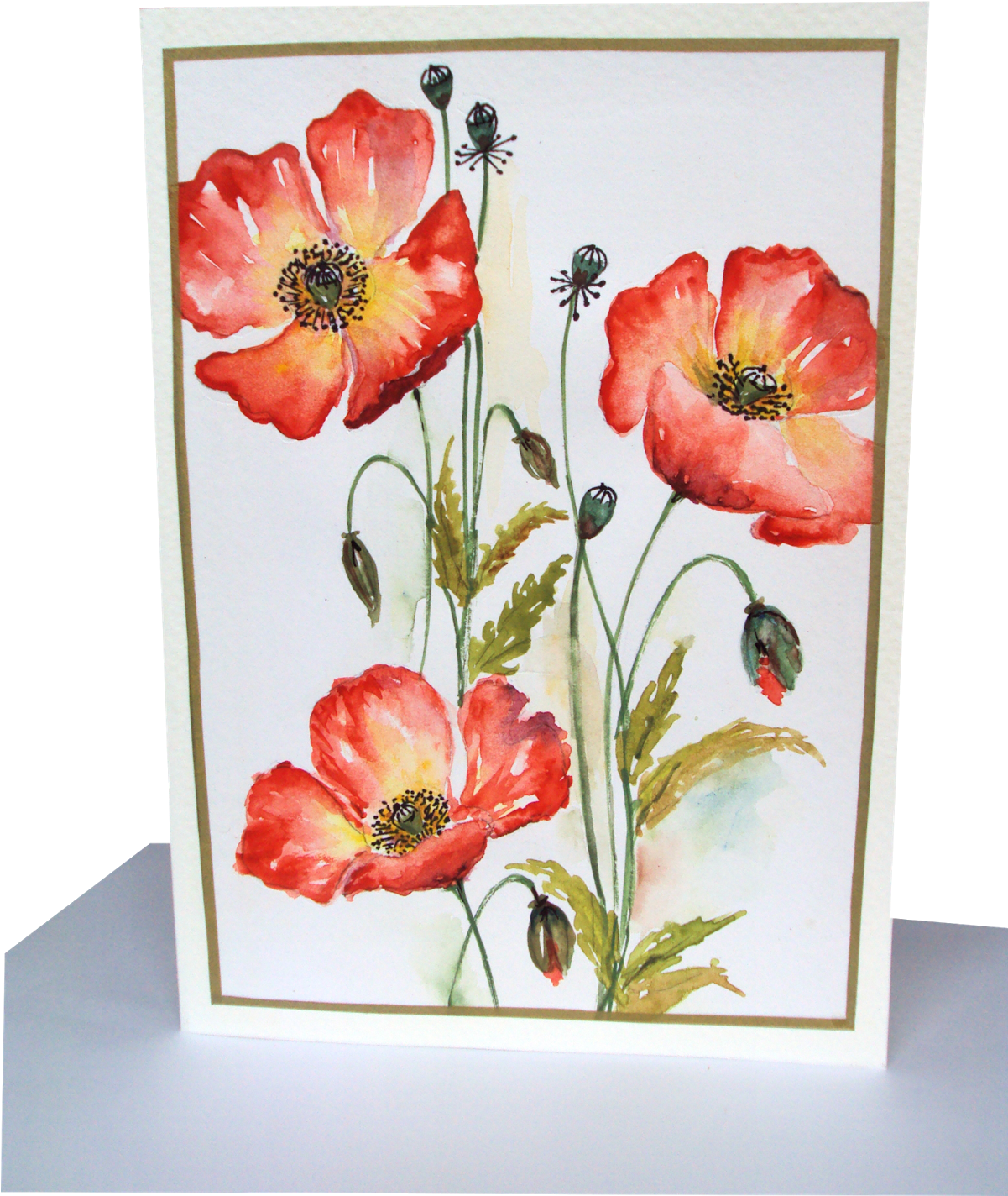Poppy Trio - Poppy Buds Paintings (1200x1600)