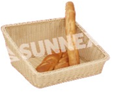 Corbeille Carre En Rottan Beige - Sunnex Rattan Basket 43 X 43cm (600x600)