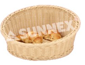 Corbeille Rond En Rottan Beige - Storage Basket (600x600)