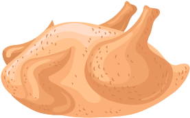 Dressed Chicken Icon - Illustration (550x550)