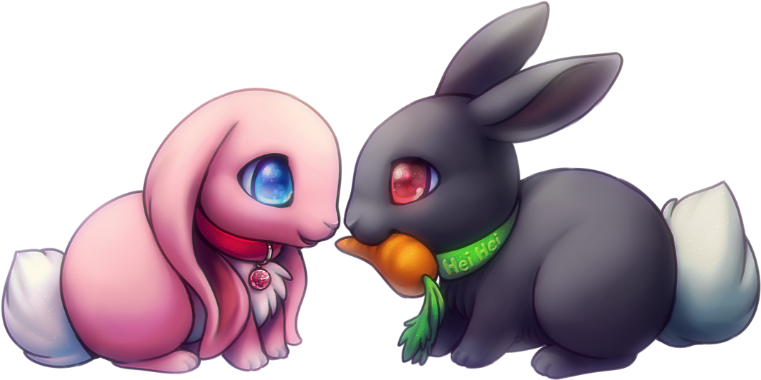 A Carrot For You By Kawiko - Bunny Kawiko Deviantart (1110x572)