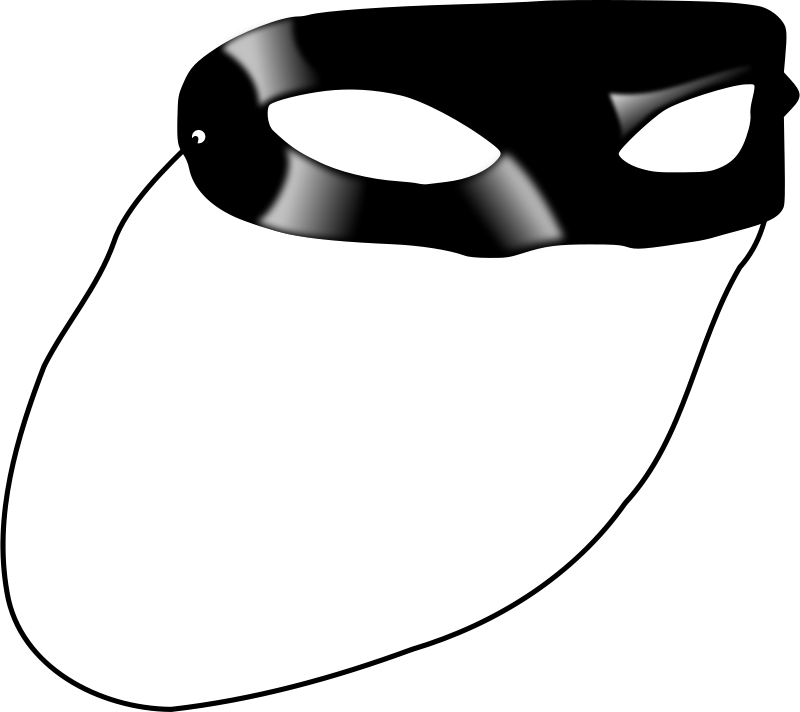 Cowboy Free Cowgirl Free Lone Ranger Style Mask - Free Clip Art Mask (800x712)