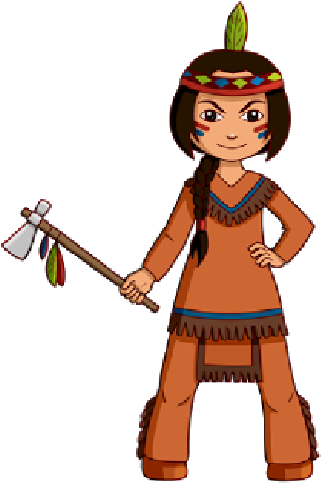 Cowgirl And Cowboy Cowgirl With Axe - Petit Indien (500x500)