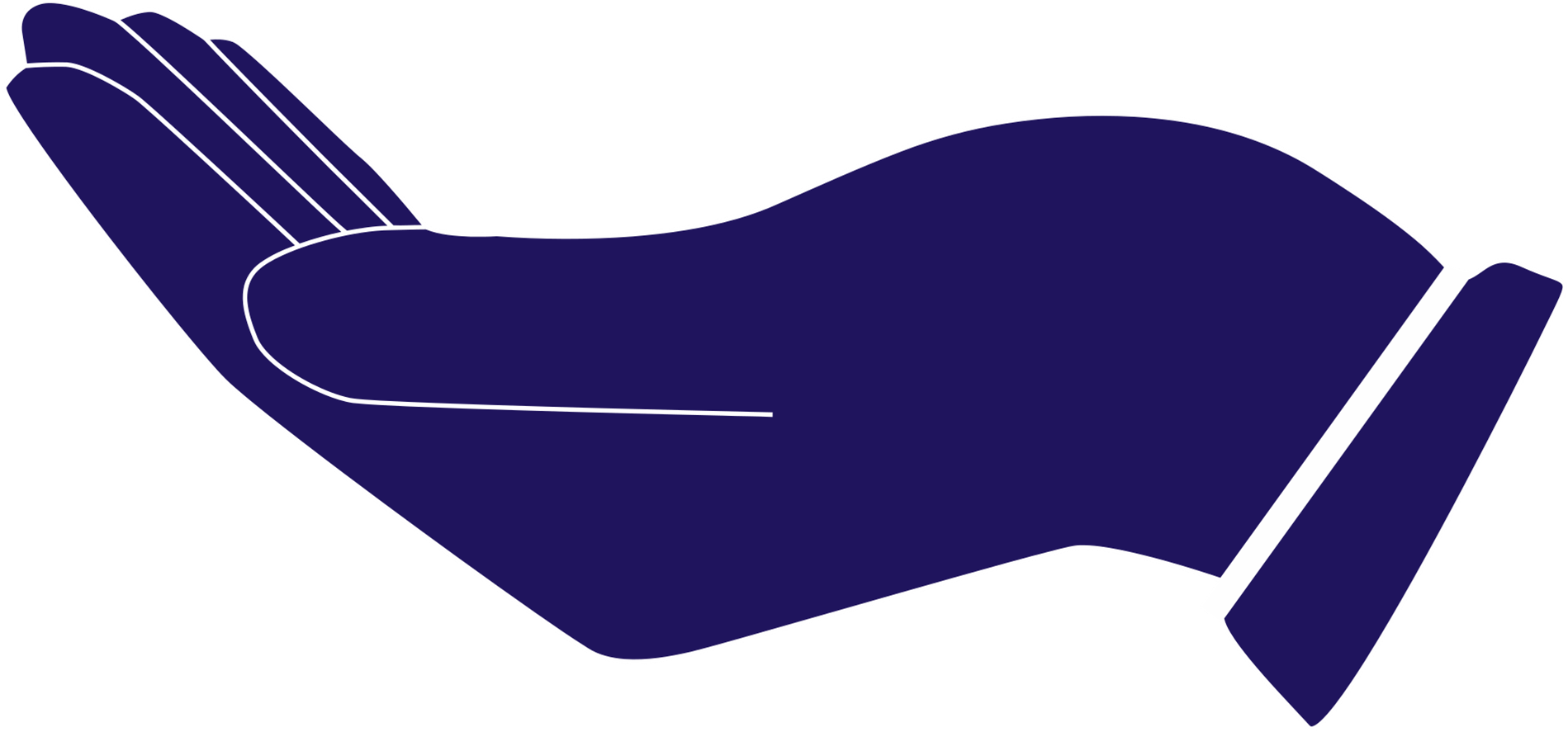 Other Ways To Donate - Silhouette Hand Vector Png (1996x908)