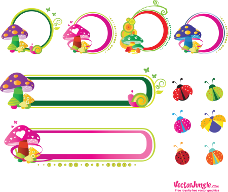 Vetores Lindos Para Download - Frame Graphic Vector Png (450x378)