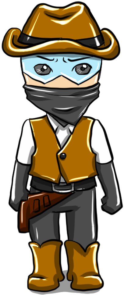 Cowboy E Cowgirl - Cartoon (768x1024)