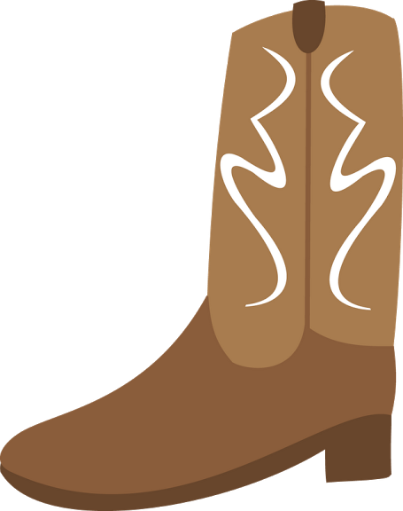 Wild West Party, Indian Patterns, Cowboy Party, Western - Cowboy Boot (455x576)