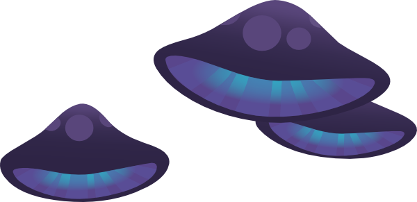 Ilmenskie Purple Mushroom Clip Art At Clker - Mushroom (600x291)