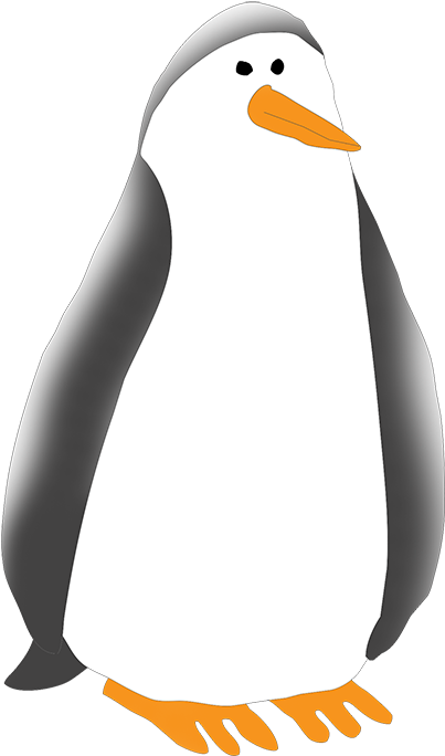 Cute Strange Penguin Clipart - Adã©lie Penguin (437x709)