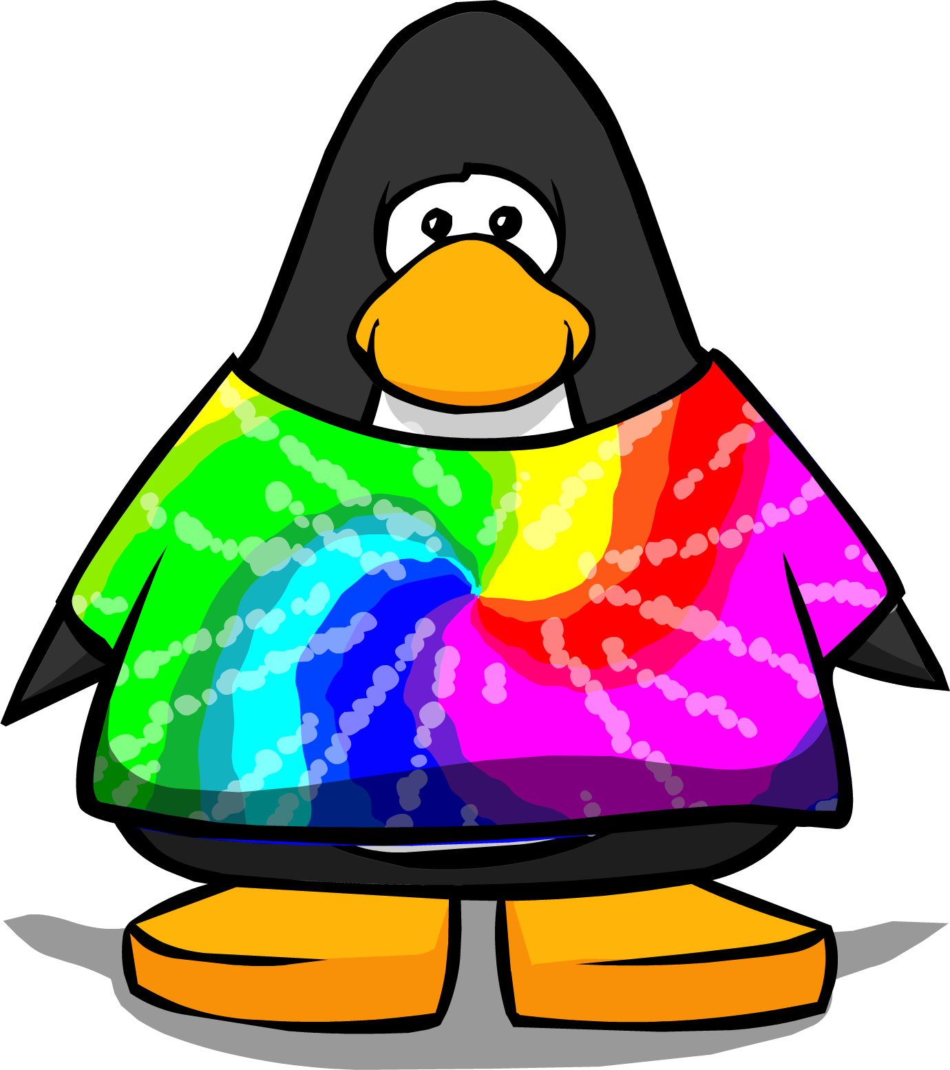 Tie Dye Shirt Cutout - Club Penguin Boa (1380x1554)