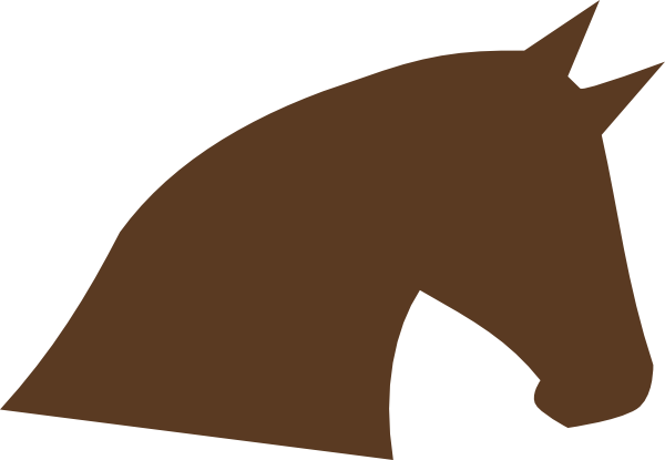 Enlarged Brown Horse Head Clip Art At Clker - Cartoon Horse Head (600x415)