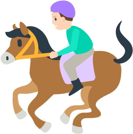 Mozilla - Horse Riding Emoji (512x512)