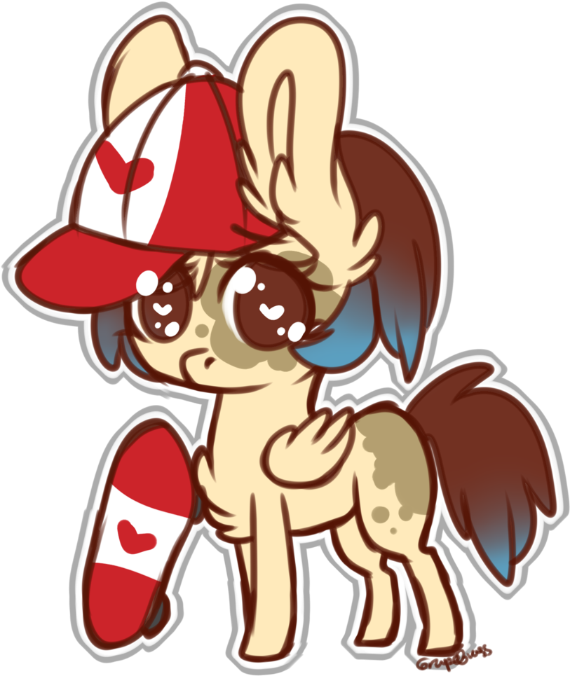 [adopt] ~ Skateboard Pone By Lemoncone - Adoption (822x973)