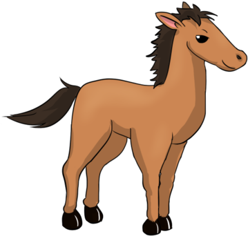 You Can Use This Cartoon Horse Clip Art On Your Childrenu0026 - Cartoon (376x370)