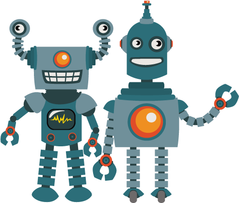 Register For Classes - Robot Illustration Png (500x428)