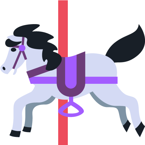 Carousel Horse Emoji For Facebook, Email & Sms - Merry Go Round Emoji (512x512)