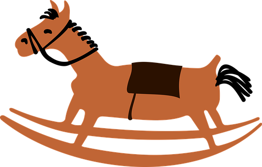 Rocking Horse, Toy, Game, Children's Toy - Mainan Anak Vektor (533x340)