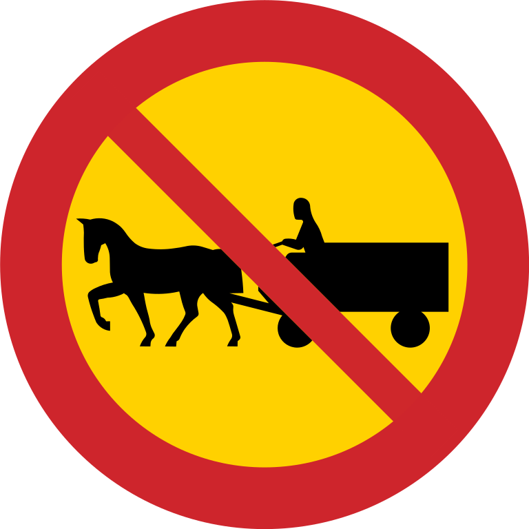 Horse Warning Sign Traffic Sign Equestrian Clip Art - Covent Garden (768x768)