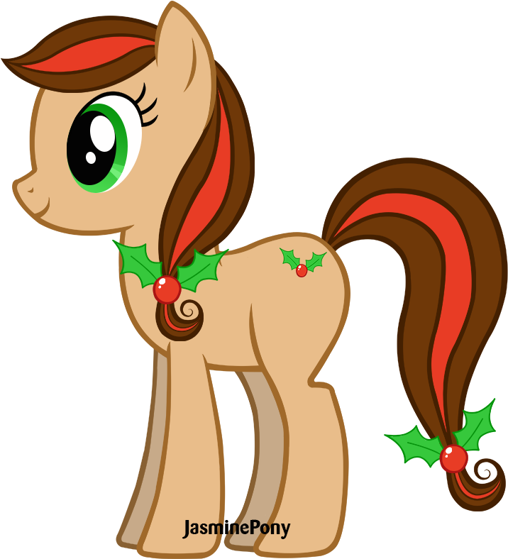 Pony Clipart Christmas - Christmas Pony Clipart (1000x1000)