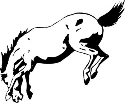 Силуэт Лошади An - Illustration (406x336)