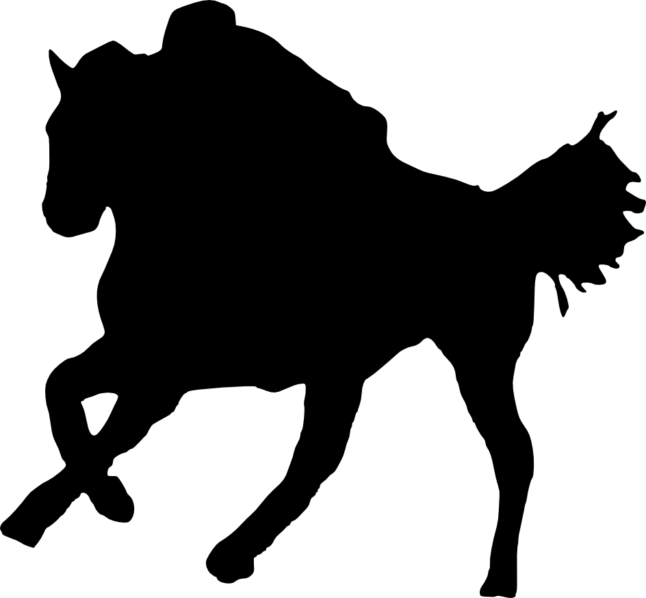 Free Download - Pug Sitting Silhouette (944x873)