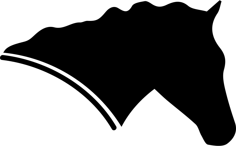 Horse Head Side View Facing The Right Silhouette Comments - Scalable Vector Graphics (980x608)