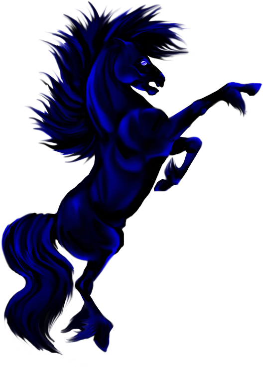 Go Back Pix For Rearing Black Stallion - Rearing Stallion And Blue Moon Shower Curtain (550x737)