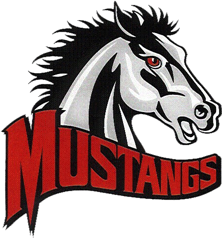 Basketball With Mustang - Mundelein High School Logo (461x485)