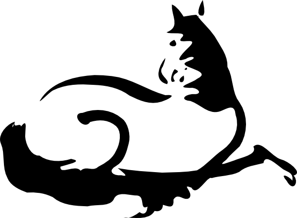 Silhouette Of A Horse - Horse Silhouette Clip Art (600x442)
