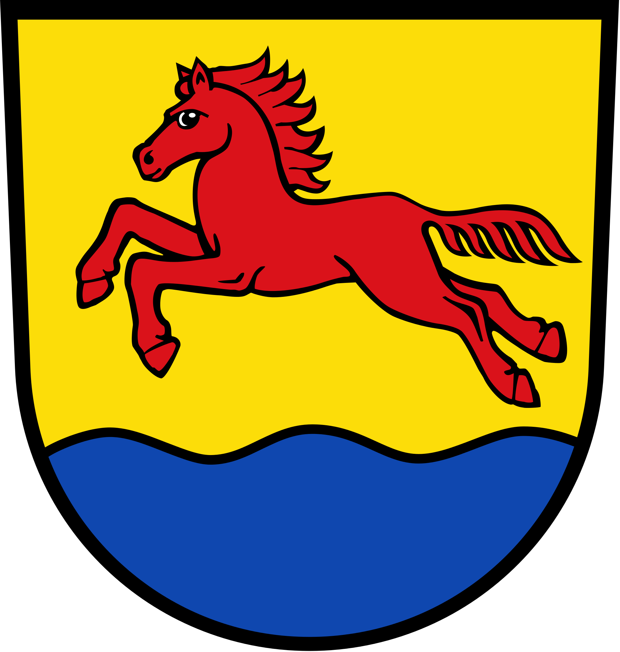 Arms Of Stutensee, Germany Granted 1976 Blazon - Stutensee (2000x2102)