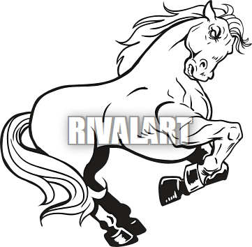 Mustang Clip Art Png - Arkansas Mavericks (361x354)