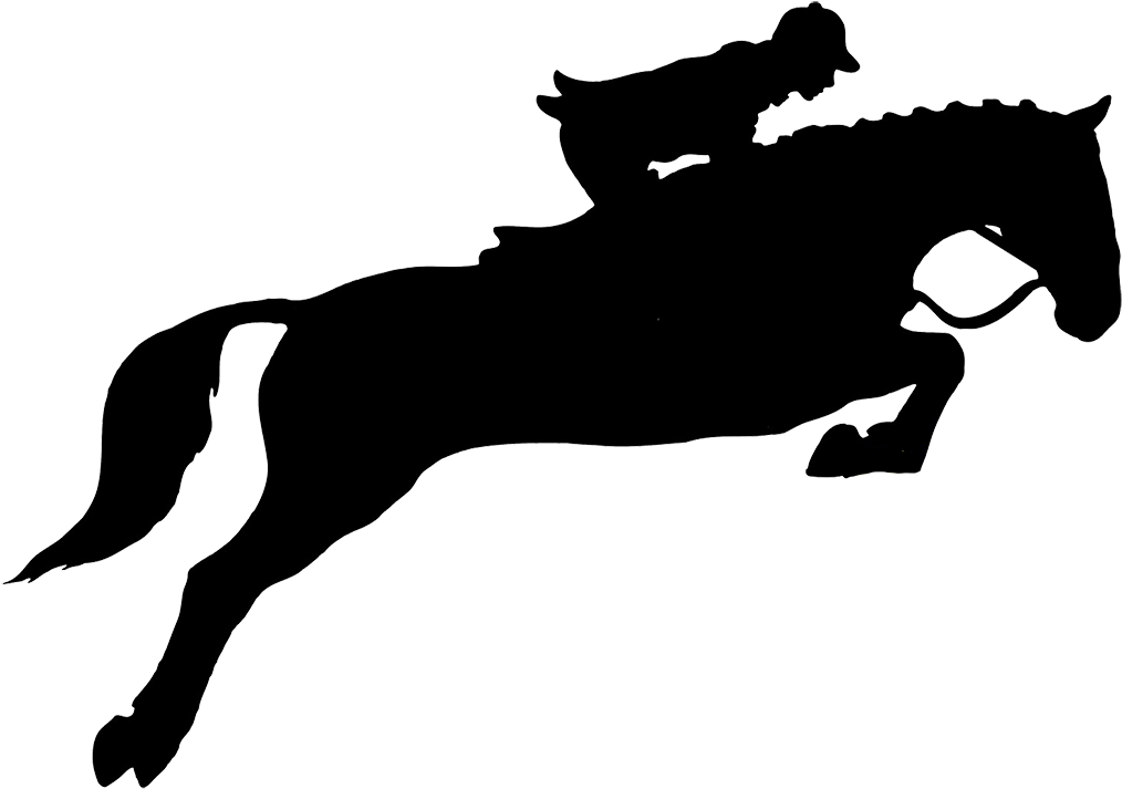 Horse Jumping Hurdle Png - Horse And Rider Jumping Silhouette (1063x784)