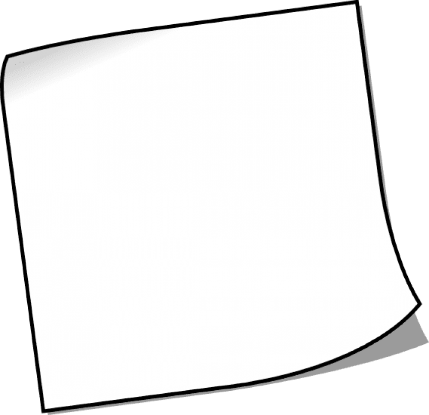 Free Png White Sticky Notes Png Images Transparent - White Post It Note Transparent (850x822)