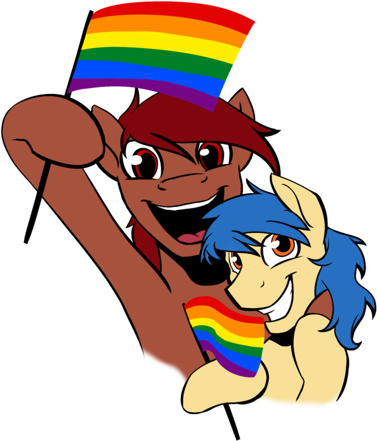 Gay Horse Pride By Acesential - Gay Pride Mlp Oc (845x946)