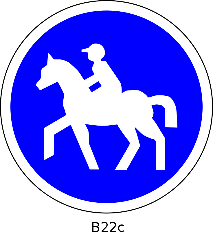 Horse Riding Sign (736x800)