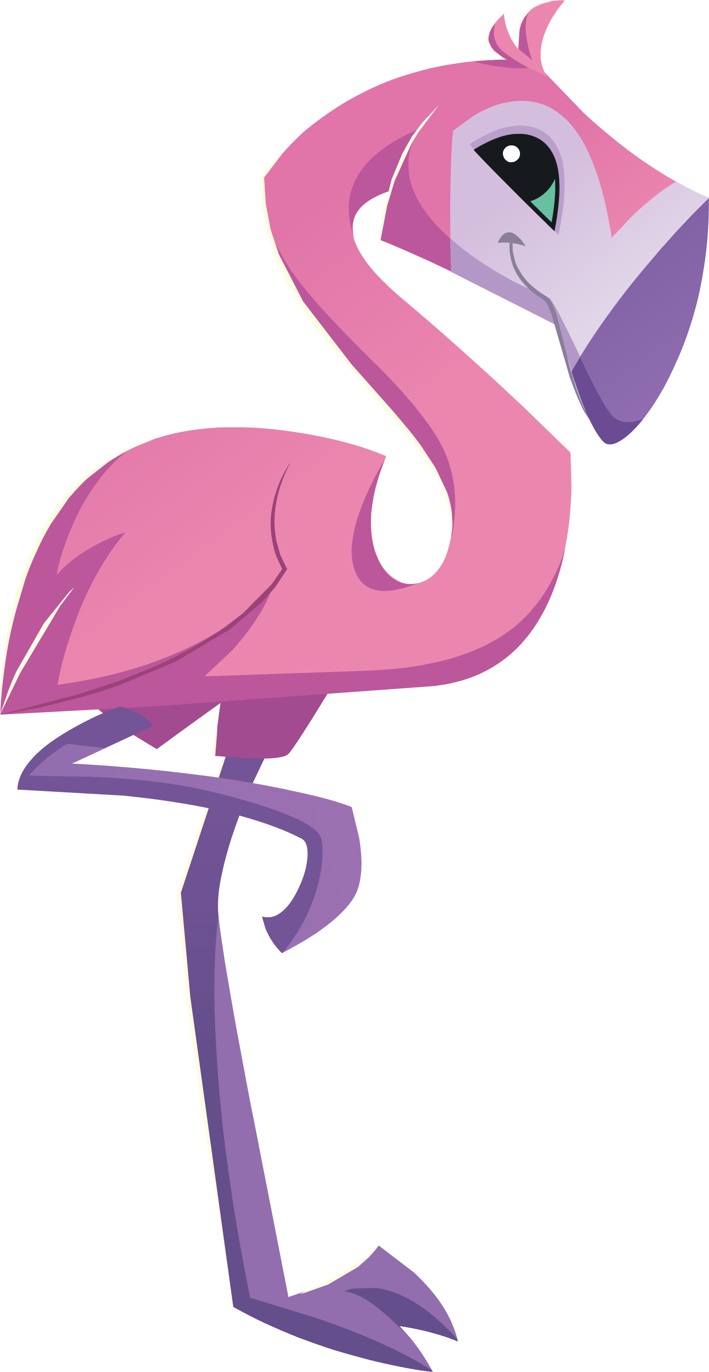 Flamingo Graphic - Animal Jam Flamingo Png (1414x2734)