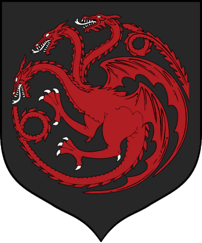 House Targaryen Main Shield - Game Of Thrones House Targaryen (400x480)