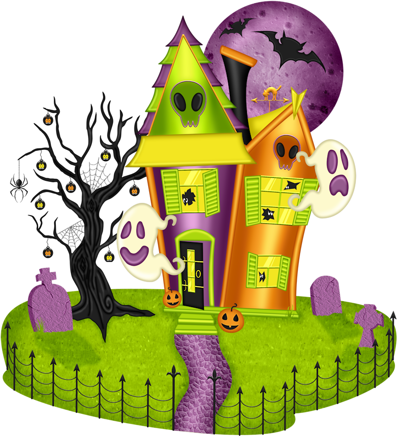 28 Collection Of Halloween Haunted House Clipart - Halloween Clipart Haunted House (830x900)