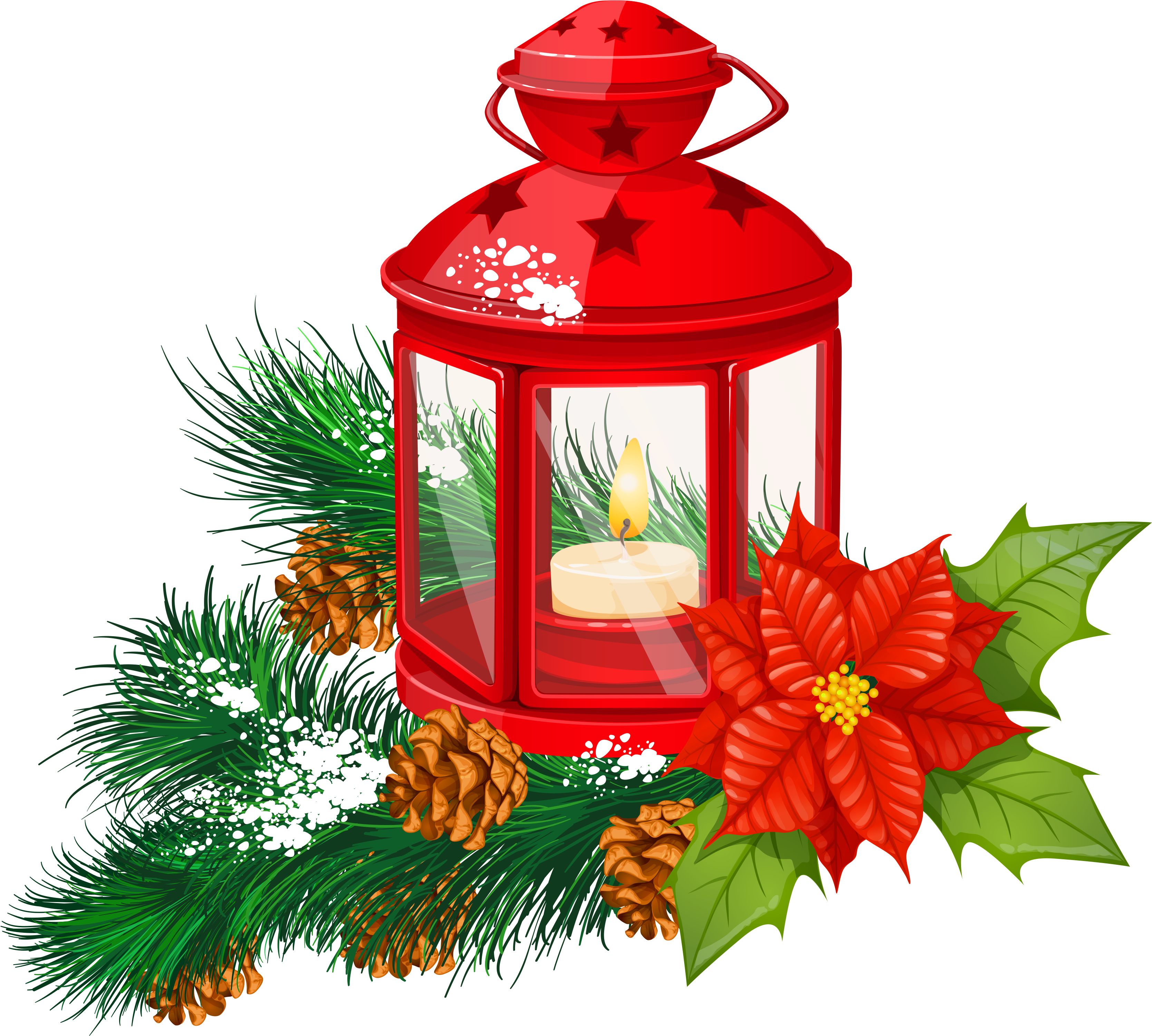 Christmas Lantern Clipart Diy Festival Decora Full - Christmas Day (3595x3266)