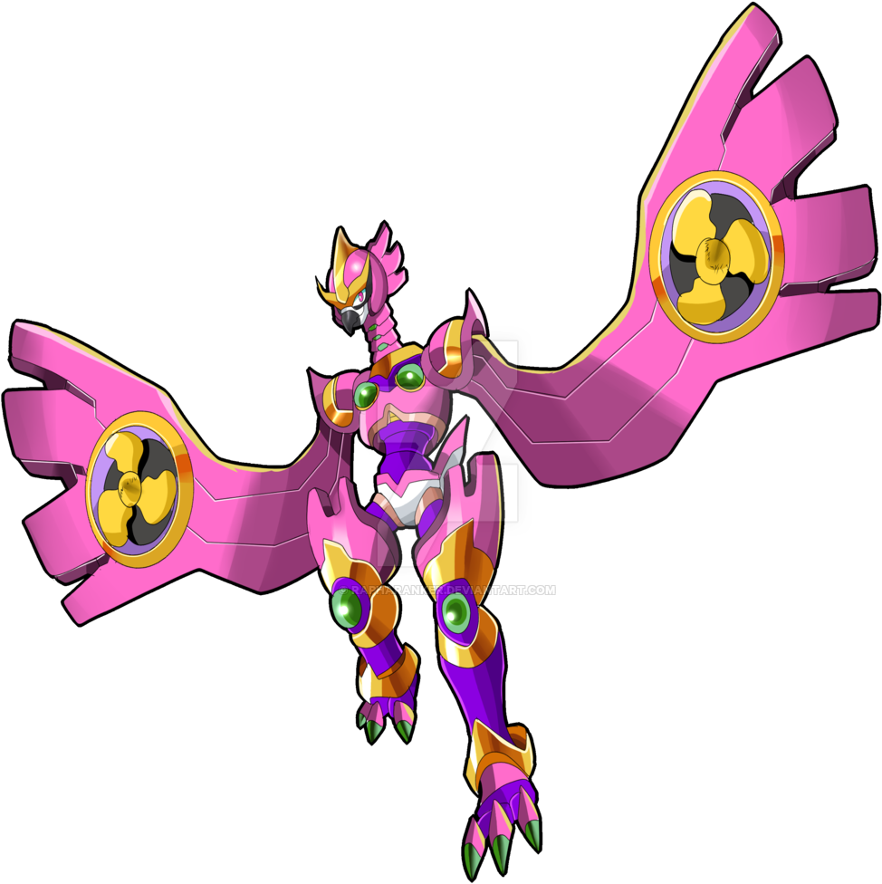 Tornado Flamingo By Rapharanker Tornado Flamingo By - Megaman X Tornado Flamingo (1024x1024)