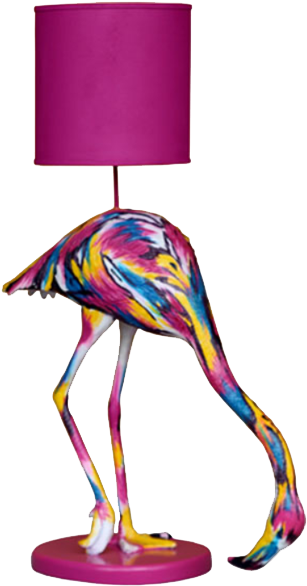 Flamingo-lamp - Lamparas Pop Art (325x719)