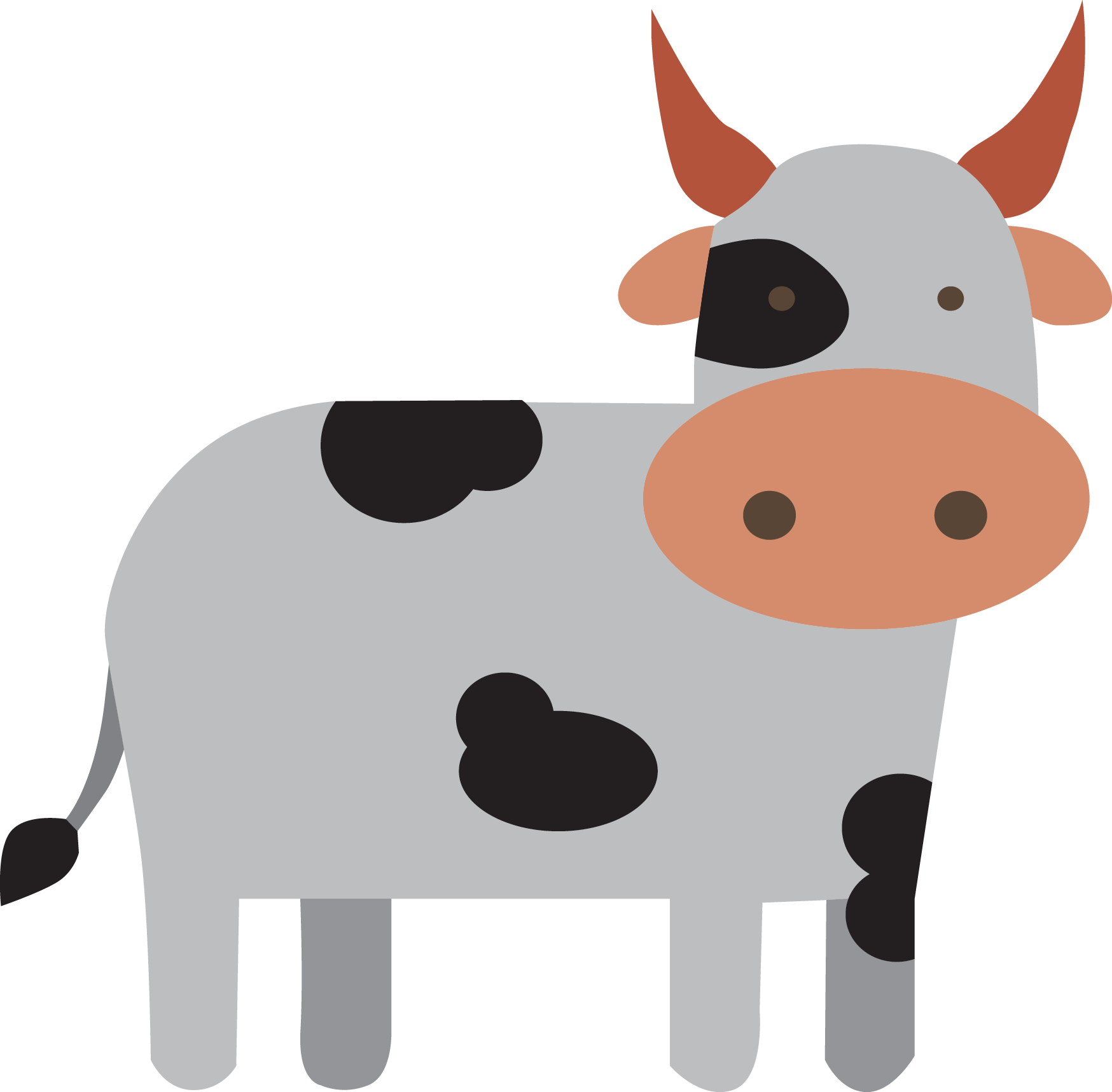 Cattle Horse Euclidean Vector Clip Art - Cattle Horse Euclidean Vector Clip Art (1748x1717)