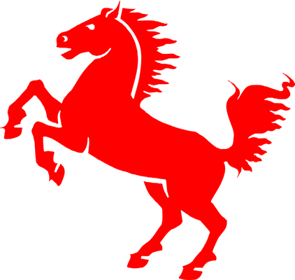 Horse Stallion Equestrian Animal Equine Ma - Cartoon Black Horse (422x400)