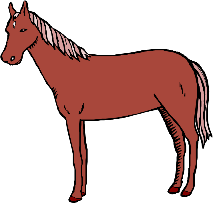 Horse Clipart - Old Horse Clipart (750x720)