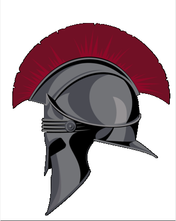 Trojan Helmet Logo - Trojan Helmet Cartoon (344x433)