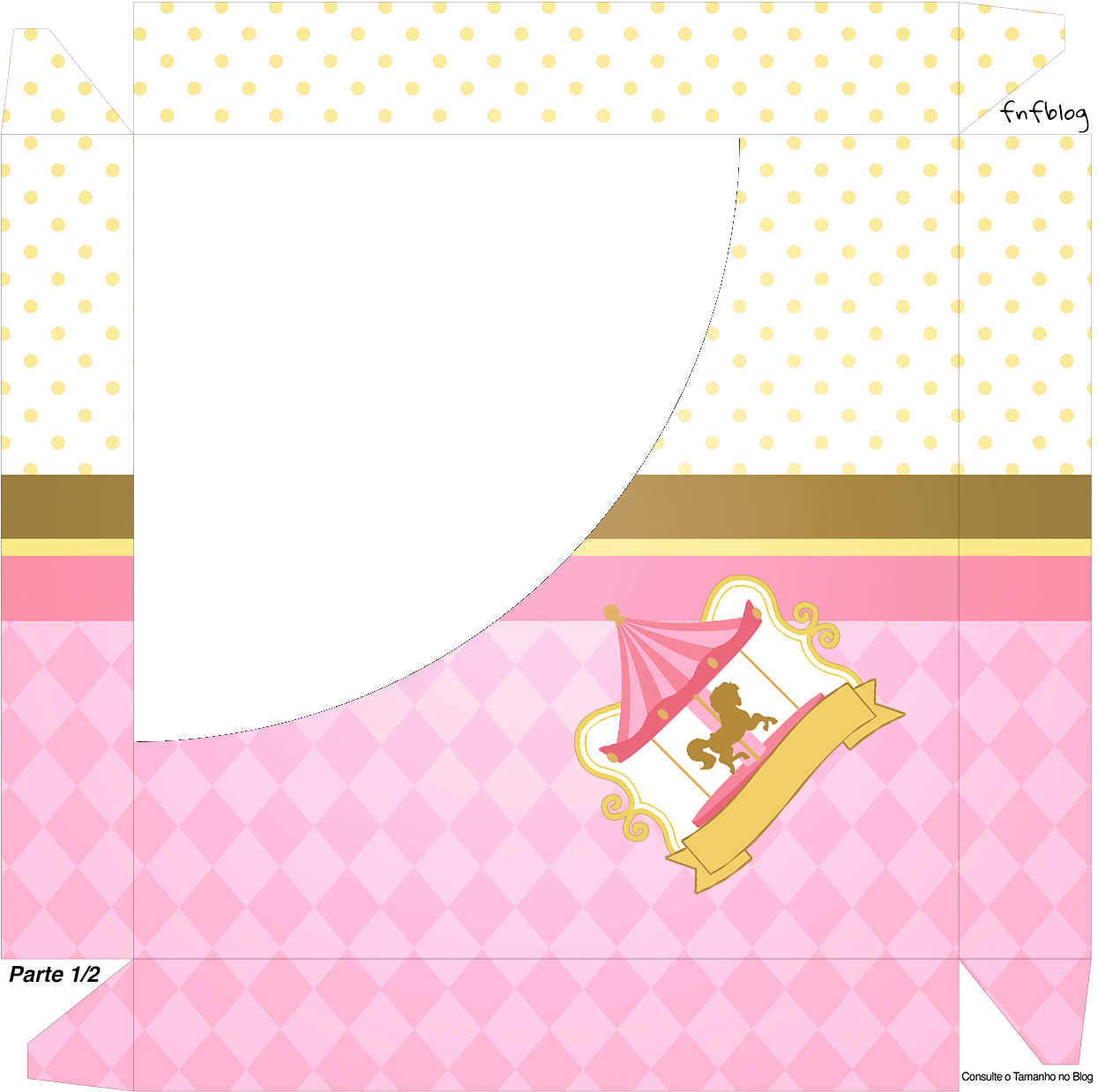 Caixa Bombom Carrossel Encantado - Greeting Card (1245x1239)